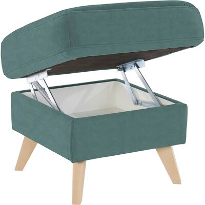 Sofa Fashion Nappa Aqua Webvelours Hocker - Hocker Sofa Fashion Nappa Aqua Webvelours Hocker - Hocker