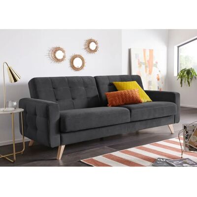 EXXPO Nappa 3-Sitzer Sofa - Zeitloses L-Form Samtvelours EXXPO Nappa 3-Sitzer Sofa - Zeitloses L-Form Samtvelours