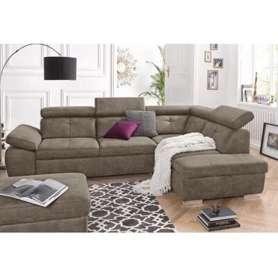 Sofa FASHION Spring - L-Form-Ecksofa mit verstellbarem Rücken & Armlehnen Sofa FASHION Spring - L-Form-Ecksofa mit verstellbarem Rücken & Armlehnen