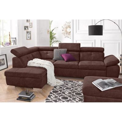 Ecksofa FASHION Spring - L-Form Microfaser Couch mit Stauraum Ecksofa FASHION Spring - L-Form Microfaser Couch mit Stauraum