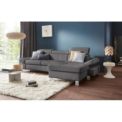 Sofa Fiji - L-Form, Hochwertig, Grau - Sofa Sofa Fiji - L-Form, Hochwertig, Grau - Sofa