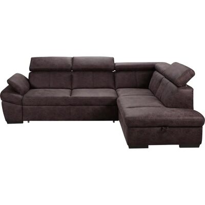 Ecksofa EXXPO - Salerno, modern L-Form, braun, 268cm Ecksofa EXXPO - Salerno, modern L-Form, braun, 268cm