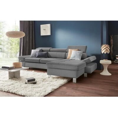 Exxpo Fiji Ecksofa - hochwertig, L-Form, grau melange Exxpo Fiji Ecksofa - hochwertig, L-Form, grau melange