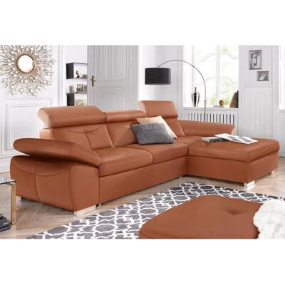 SOFA FASHION EXXPO - Ecksofa mit Stauraum - Braun SOFA FASHION EXXPO - Ecksofa mit Stauraum - Braun