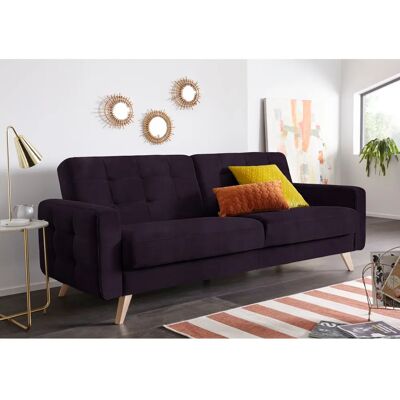 Sofa FASHION EXXPO - L-Form 3-Sitzer mit Bettfunktion, Webvelours Sofa FASHION EXXPO - L-Form 3-Sitzer mit Bettfunktion, Webvelours