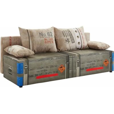 Sofa Fashion EXXPO Microfaser Schlafsofa mit Stauraum Sofa Fashion EXXPO Microfaser Schlafsofa mit Stauraum