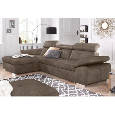 SOFA FASHION EXXPO L-Form Microfaser Grau - Sofa SOFA FASHION EXXPO L-Form Microfaser Grau - Sofa