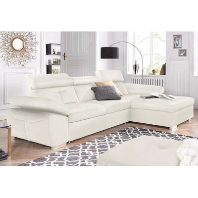 Sofa SOFA FASHION Spring - L-Form, weiß - Sofa Sofa SOFA FASHION Spring - L-Form, weiß - Sofa