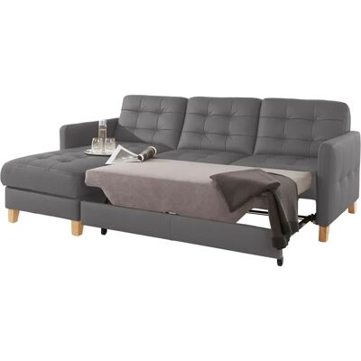 exxpo - sofa fashion Elio L-Form grau Schlafsofa exxpo - sofa fashion Elio L-Form grau Schlafsofa