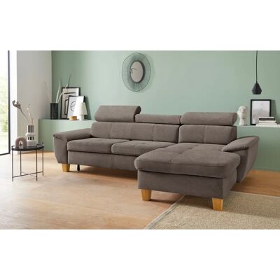 Ecksofa Enya - L-Form Vintage-Mikrofaser - Made in Europe - Hoher Sitzkomfort Ecksofa Enya - L-Form Vintage-Mikrofaser - Made in Europe - Hoher Sitzkomfort