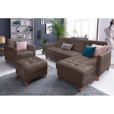 Sofa EXXPO Elio - L-Form, rechts, braun - Sofa Sofa EXXPO Elio - L-Form, rechts, braun - Sofa