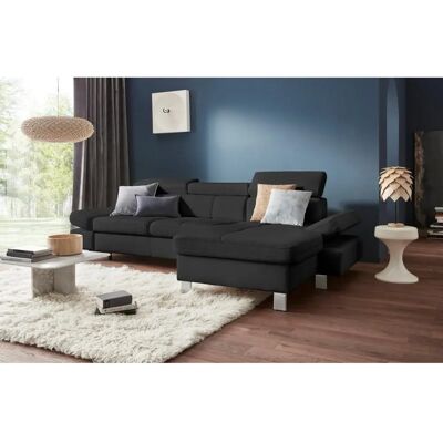 EXXPO - SOFA FASHION Fiji L-Form schwarz - Sofa EXXPO - SOFA FASHION Fiji L-Form schwarz - Sofa