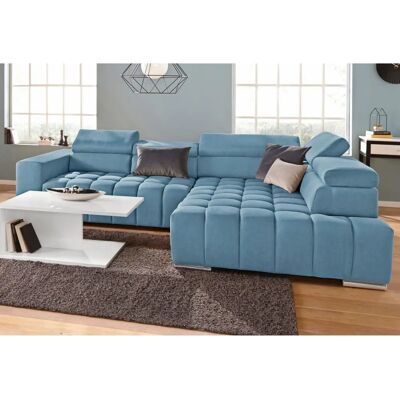 Ecksofa Elias - Webvelours, L-Form, Ottomane rechts - Sofas Ecksofa Elias - Webvelours, L-Form, Ottomane rechts - Sofas