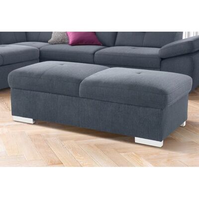 Exxpo Sofa Fashion Spring Hocker - Blau, 140x44x67cm - Moderner Stil Exxpo Sofa Fashion Spring Hocker - Blau, 140x44x67cm - Moderner Stil