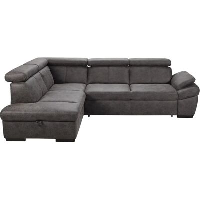 Ecksofa Salerno - Microfaser, Lederoptik, L-Form - Sofa Ecksofa Salerno - Microfaser, Lederoptik, L-Form - Sofa