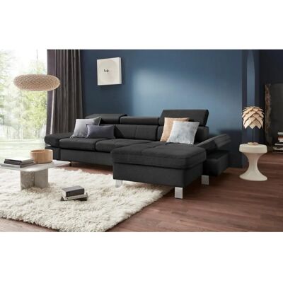 SOFA FASHION Fiji - L-Form Webstoff Recamiere mit Bett - 292cm SOFA FASHION Fiji - L-Form Webstoff Recamiere mit Bett - 292cm