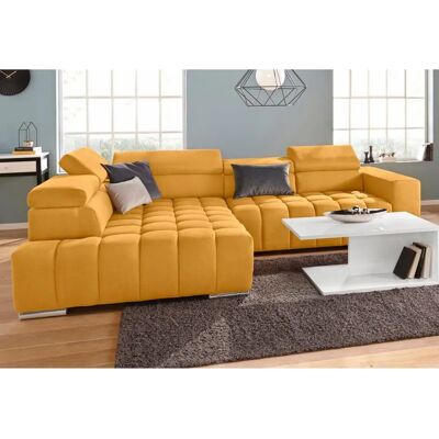 SOFA FASHION Elias - L-Form Senfgelb Sofa SOFA FASHION Elias - L-Form Senfgelb Sofa