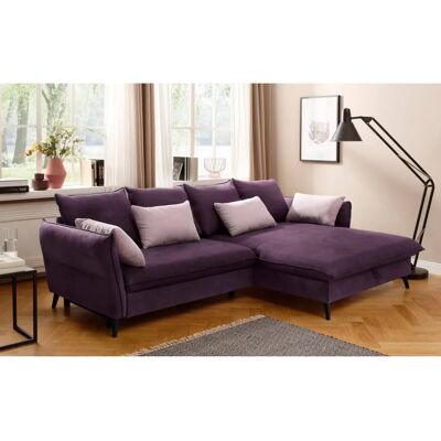 HOME AFFAIRE Tirano - L-Form Lila 6-Sitzer mit Bettfunktion HOME AFFAIRE Tirano - L-Form Lila 6-Sitzer mit Bettfunktion