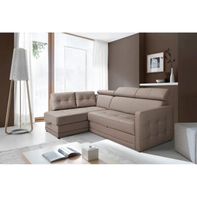 Ecksofa - Arles, mit Federkern, L-Form, braun - Sofa Ecksofa - Arles, mit Federkern, L-Form, braun - Sofa