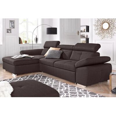Ecksofa EXXPO - L-Form, braun - Sofa Ecksofa EXXPO - L-Form, braun - Sofa