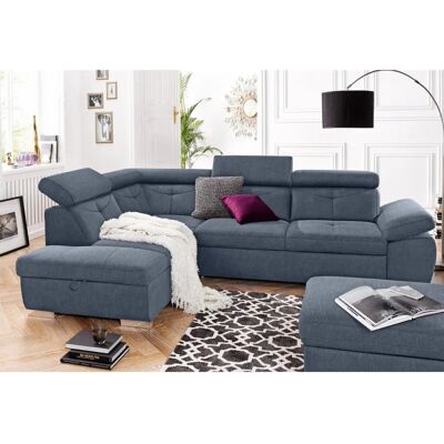 Ecksofa EXXPO - Spring, Night Sky, 274cm, L-Form - Sofa Ecksofa EXXPO - Spring, Night Sky, 274cm, L-Form - Sofa