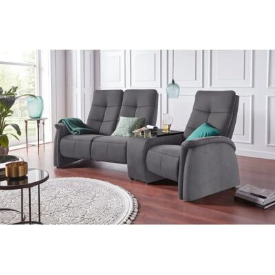 Exxpo Sofa Tivoli - 3-Sitzer mit Relaxfunktion, Microfaser, grau Exxpo Sofa Tivoli - 3-Sitzer mit Relaxfunktion, Microfaser, grau