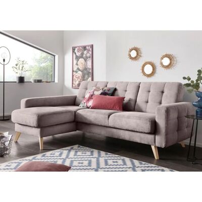 Ecksofa EXXPO - Kompakt L-Form Webvelours - Sofa Ecksofa EXXPO - Kompakt L-Form Webvelours - Sofa