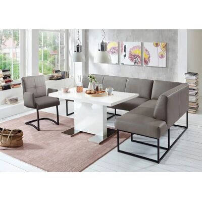 SOFA FASHION Affogato - Eckbank 157x82x245cm - Kunstleder, braun SOFA FASHION Affogato - Eckbank 157x82x245cm - Kunstleder, braun