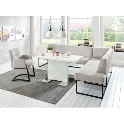 exxpo - sofa fashion Affogato - Polster Eckbank, grau, 197x82x265cm exxpo - sofa fashion Affogato - Polster Eckbank, grau, 197x82x265cm
