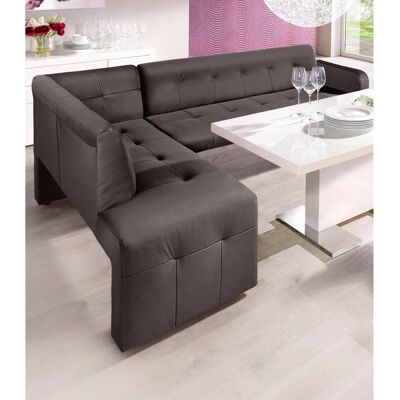 Eckbank Exxpo - Mikrofaser, Grau, 197x82x265 cm - Sofa Corner Eckbank Exxpo - Mikrofaser, Grau, 197x82x265 cm - Sofa Corner