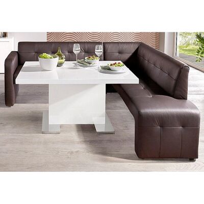 Eckbank EXXPO - Elegant, braun, 157x82x245cm - Sofa Eckbank EXXPO - Elegant, braun, 157x82x245cm - Sofa