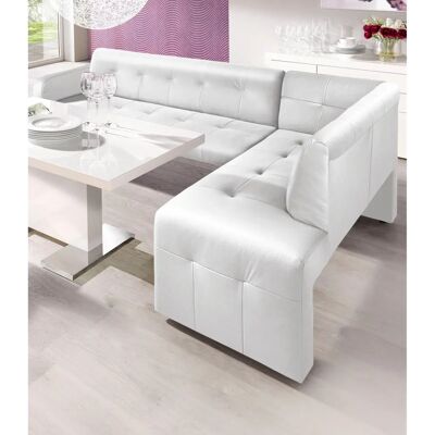 Sofa Fashion Eckbank Barista - Bequem, Weiß, 197x82x265cm Sofa Fashion Eckbank Barista - Bequem, Weiß, 197x82x265cm