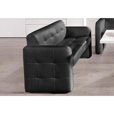 EXXPO Barista 2-Sitzer Sofa - Modern, Bequem, Schwarz EXXPO Barista 2-Sitzer Sofa - Modern, Bequem, Schwarz