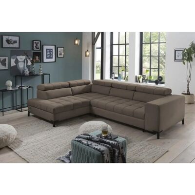 Sofa Bocco - Samtvelours, Linke Ottomane, Manuell Rückenlehne - Sofa Sofa Bocco - Samtvelours, Linke Ottomane, Manuell Rückenlehne - Sofa