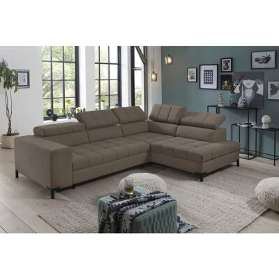 Sofa Bocco - Samtvelours, Ottomane rechts, manuell Rückenlehne - Sofa Sofa Bocco - Samtvelours, Ottomane rechts, manuell Rückenlehne - Sofa