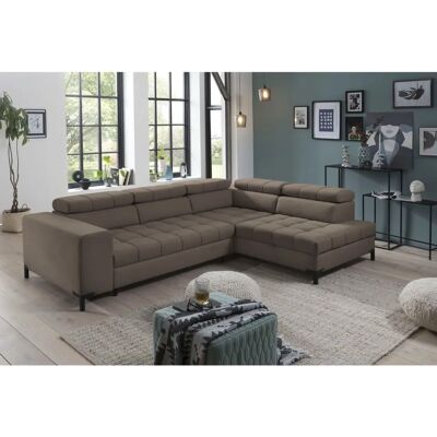 SOFA FASHION Bocco - Polstert L-Form Sofa - grau SOFA FASHION Bocco - Polstert L-Form Sofa - grau