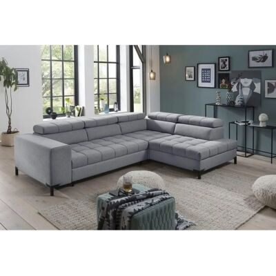 SOFA FASHION EXXPO - Webvelours, Ottomane rechts - Sofa SOFA FASHION EXXPO - Webvelours, Ottomane rechts - Sofa