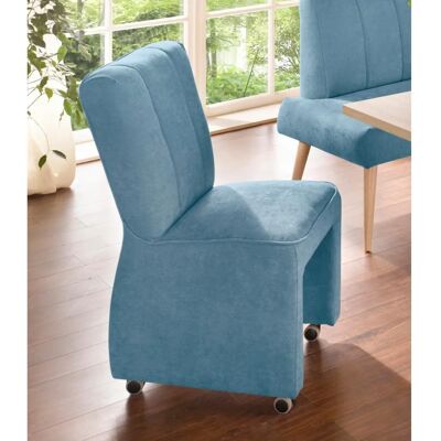 SOFA FASHION Costa - Loungesessel, Blau Velours, 53cm Sitzhöhe - Sessel SOFA FASHION Costa - Loungesessel, Blau Velours, 53cm Sitzhöhe - Sessel