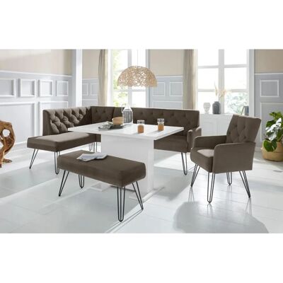 Eckbank EXXPO - SOFA FASHION Doppio Taupe - Eckbank Eckbank EXXPO - SOFA FASHION Doppio Taupe - Eckbank