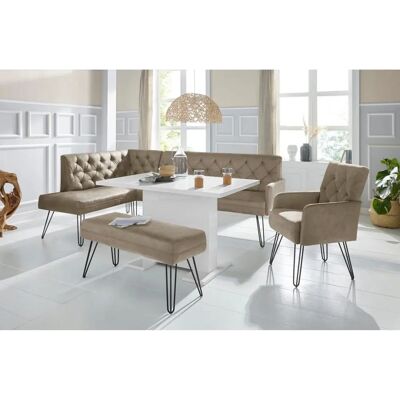 SOFA FASHION Doppio - Eckbank - Komfortabel & Stilvoll - 158cm SOFA FASHION Doppio - Eckbank - Komfortabel & Stilvoll - 158cm