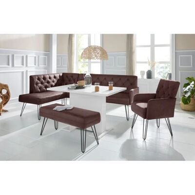 SOFA FASHION Doppio Eckbank Chesterfield braun - Eckbank SOFA FASHION Doppio Eckbank Chesterfield braun - Eckbank