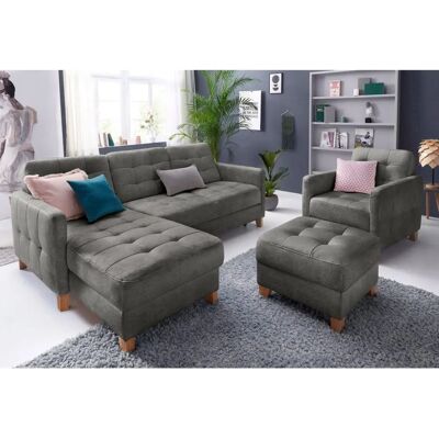 Ecksofa Elio - Velours L-Form - Sofas Ecksofa Elio - Velours L-Form - Sofas