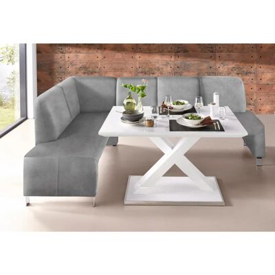 SOFA FASHION Intenso - Modern, Mikrofaser, Grau Eckbank - 244x157x91 cm - Eckbank SOFA FASHION Intenso - Modern, Mikrofaser, Grau Eckbank - 244x157x91 cm - Eckbank