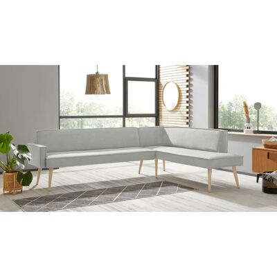 SOFA FASHION Lungo Eckbank - Velours, Beige, 198x84x260 cm SOFA FASHION Lungo Eckbank - Velours, Beige, 198x84x260 cm