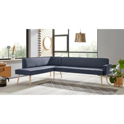 SOFA FASHION Lungo Eckbank - Modern, Bequem, Blau Webstoff SOFA FASHION Lungo Eckbank - Modern, Bequem, Blau Webstoff