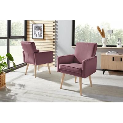 SOFA FASHION Lungo - Samt Sessel - Hergestellt in Europa SOFA FASHION Lungo - Samt Sessel - Hergestellt in Europa