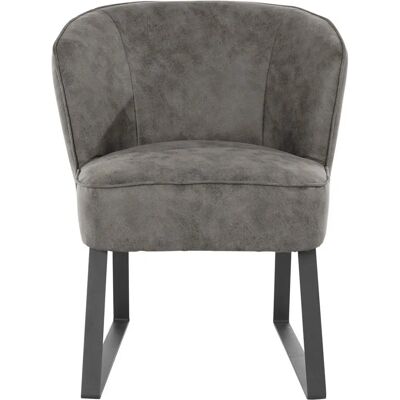 Sofa Fashion Americano Loungesessel - Sessel mit Mikrofaser-Optik, Grau Sofa Fashion Americano Loungesessel - Sessel mit Mikrofaser-Optik, Grau