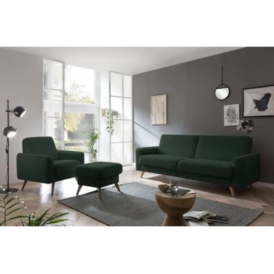 SOFA FASHION Samso - Hocker - Braun - Fußhocker SOFA FASHION Samso - Hocker - Braun - Fußhocker