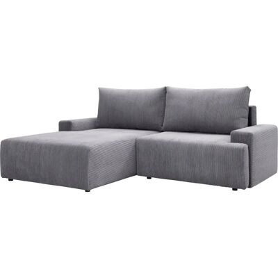 Ecksofa EXXPO - L-Form Grau mit Bettfunktion & Stauraum Ecksofa EXXPO - L-Form Grau mit Bettfunktion & Stauraum