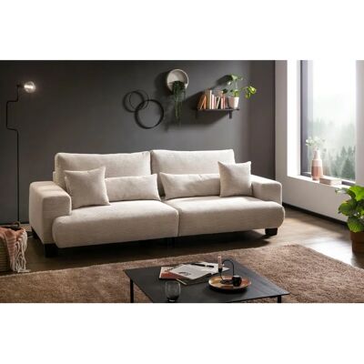 EXXPO Großes Ayo Beige Cord Sofa - Sofas EXXPO Großes Ayo Beige Cord Sofa - Sofas